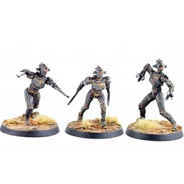 FALLOUT WASTELAND WARFARE - ASSAULTRONS AND PROTECTRONS MINIATURE TABLETOP ROLEPLAYING GIOCO DI RUOLO MODIPHIUS ENTERTAINMENT