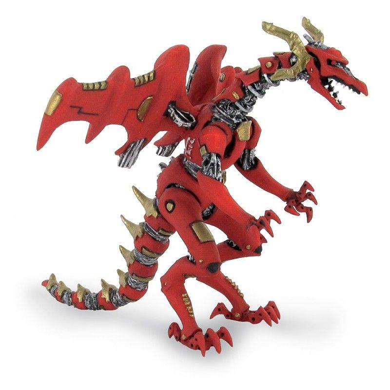 PLASTOY DRAGONS SERIES - RED ROBOT DRAGON ACTION FIGURE