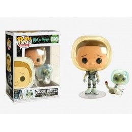 FUNKO FUNKO POP! RICK AND MORTY - SPACE SUIT MORTY WITH SNAKE BOBBLE HEAD KNOCKER FIGURE