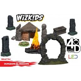 THE JUNGLE SHRINE 4D SETTINGS SET AMBIENTAZIONE DUNGEONS AND DRAGONS WIZKIDS