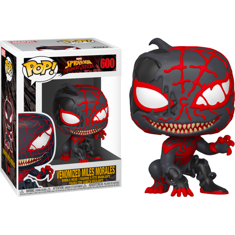 FUNKO FUNKO POP! - VENOMIZED MILES MORALES SPIDER-MAN BOBBLE HEAD KNOCKER FIGURE