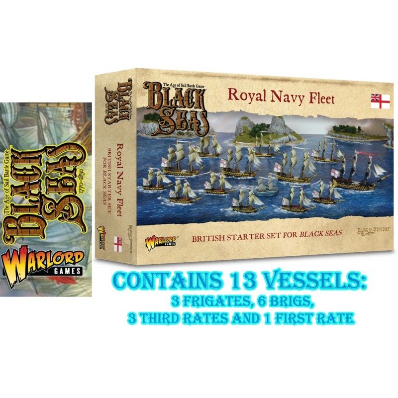 BLACK SEAS - ROYAL NAVY FLEET SET MINIATURES WARLORD GAMES