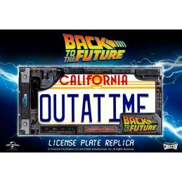 BACK TO THE FUTURE - OUTATIME LICENSE PLATE LEGACY COLLECTION TARGA REPLICA DOCTOR COLLECTOR