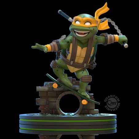 TEENAGE MUTANT NINJA TURTLES Q-FIG DIORAMA MICHELANGELO 13 CM STATUE FIGURE