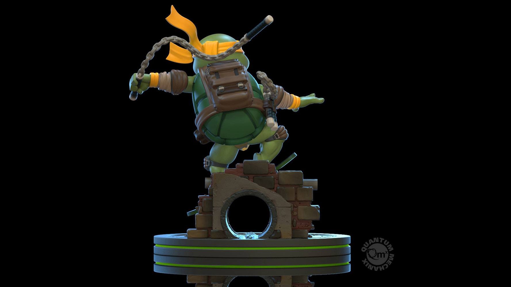 QUANTUM MECHANIX TEENAGE MUTANT NINJA TURTLES Q-FIG DIORAMA MICHELA...