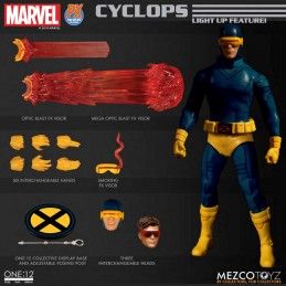 X-MEN - CLASSIC CYCLOPS CICLOPE ONE:12 COLLECTIVE ACTION FIGURE MEZCO TOYS