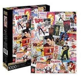 AQUARIUS ENT ELVIS PRESLEY ONE-SHEETS COLLAGE 1000 PIECES PEZZI JIGSAW PUZZLE