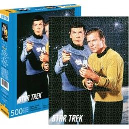 AQUARIUS ENT STAR TREK SPOCK AND KIRK PUZZLE 500 PEZZI PIECES 48X35CM