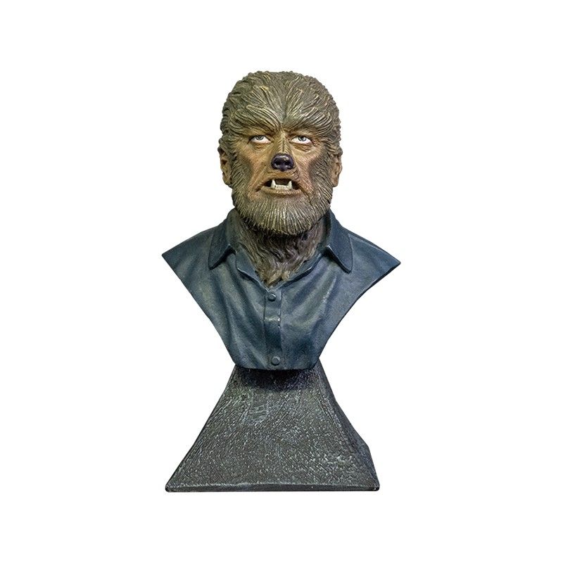 THE WOLFMAN MAN BUST STATUE 15CM RESIN FIGURE TRICK OR TREAT STUDIOS