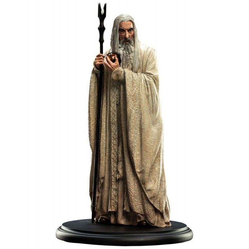 LORD OF THE RINGS SARUMAN THE WHITE 19CM STATUE FIGURE WETA