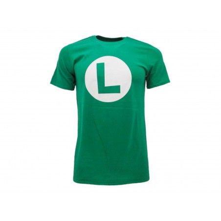 MAGLIA T SHIRT NINTENDO SUPER MARIO LUIGI VERDE