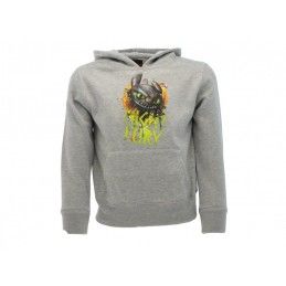 FELPA HOODIE DRAGON TRAINER NIGHT FURY FURIA BUIA GRIGIA