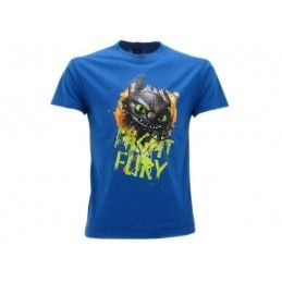 MAGLIA T SHIRT DRAGON TRAINER NIGHT FURY FURIA BUIA BLU