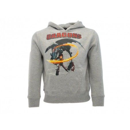 FELPA HOODIE DRAGON TRAINER HICCUP GRIGIA