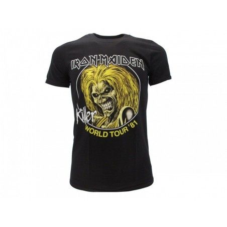 MAGLIA T SHIRT IRON MAIDEN KILLER WORLD TOUR 81