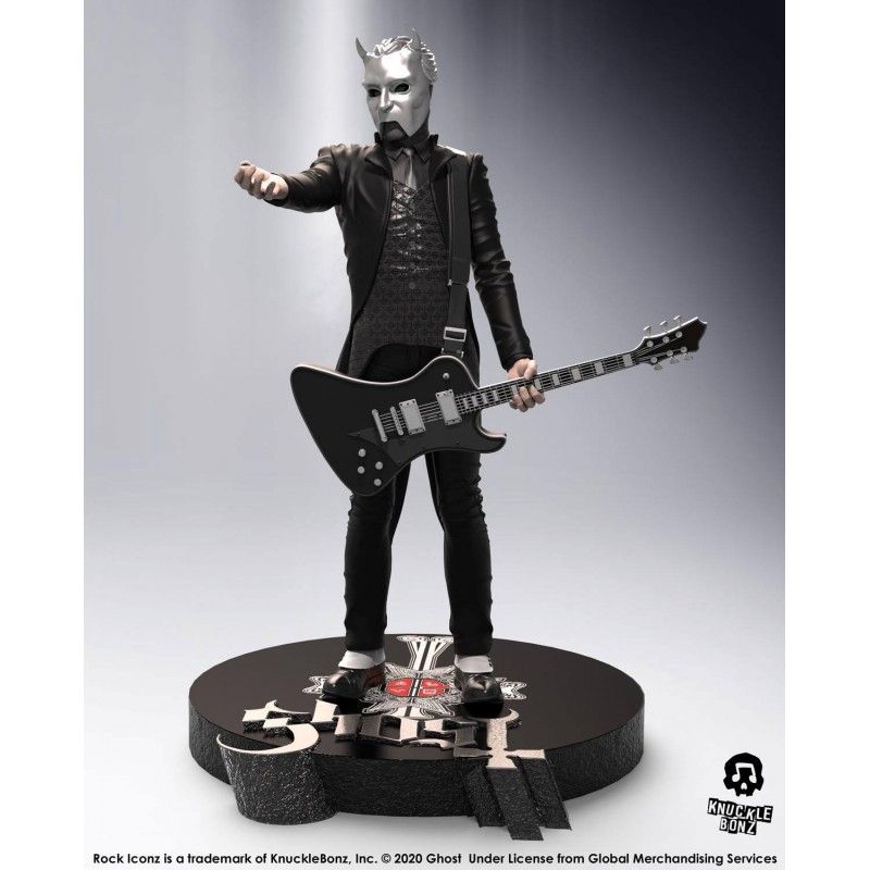 ROCK ICONZ - GHOST NAMELESS GHOUL BLACK GUITAR LIMITED EDITION STATUE 22 CM RESIN FIGURE KNUCKLEBONZ