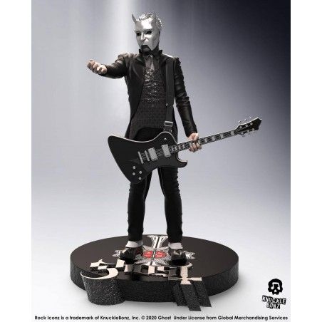 ROCK ICONZ - GHOST NAMELESS GHOUL BLACK GUITAR LIMITED EDITION STATUE 22 CM RESIN FIGURE