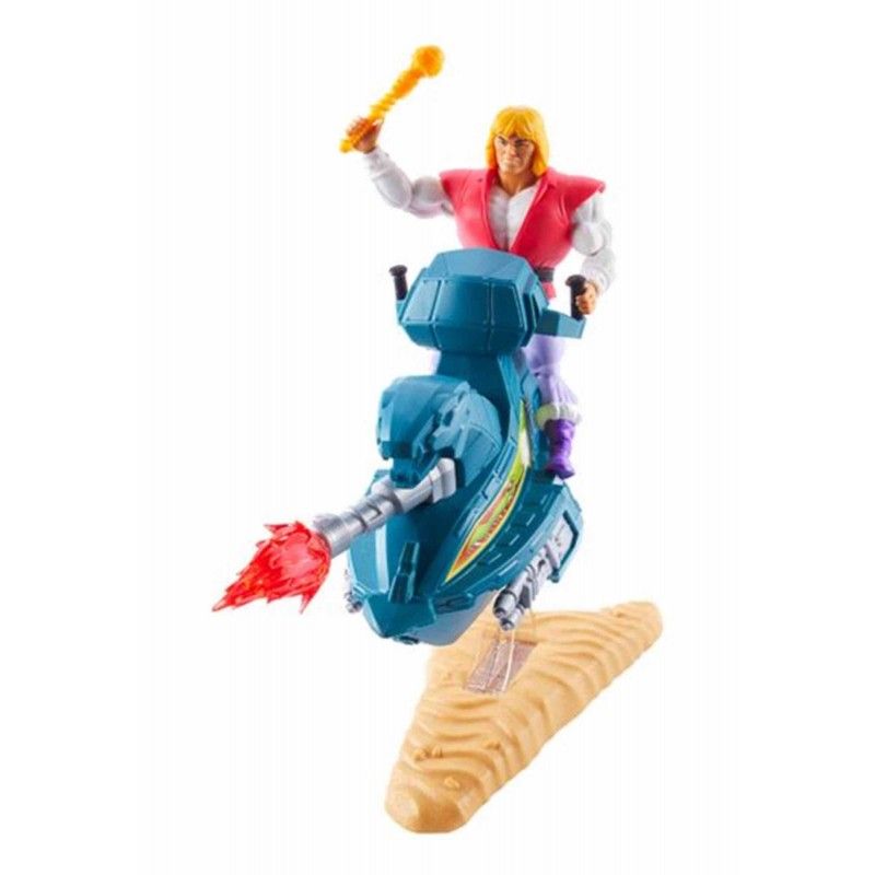 MASTERS OF THE UNIVERSE ORIGINS PRINCE ADAM SKY SLED ACTION FIGURE MATTEL