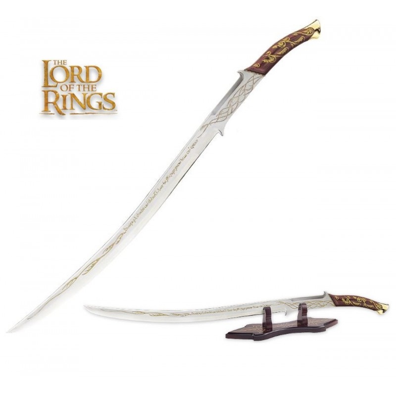 LOTR Schwert Hadhafang Von Arwen - 101 Cm Filmschwert Mit Ständer