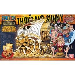 BANDAI ONE PIECE GRAND SHIP COLLECTION THOUSAND SUNNY FILM GOLD MODEL KIT