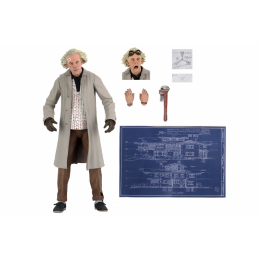 BACK TO THE FUTURE RITORNO AL FUTURO ULTIMATE DOC BROWN ACTION FIGURE NECA