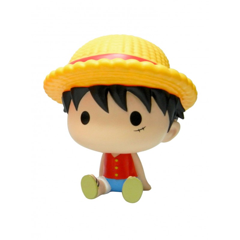 ONE PIECE LUFFY RUBBER BANK FIGURE PLASTOY