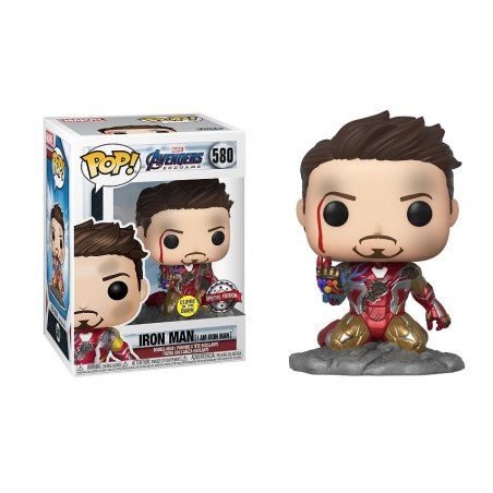 FUNKO POP! AVENGERS ENDGAME I AM IRON MAN BOBBLE HEAD FIGURE