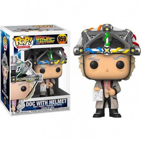 FUNKO POP! BACK TO THE FUTURE DOC WITH HELMET BOBBLE HEAD KNOCKER FIGURE