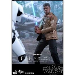 HOT TOYS STAR WARS FINN AND FIRST ORDER RIOT STORMTROOPER 12" ACTION FIGURE
