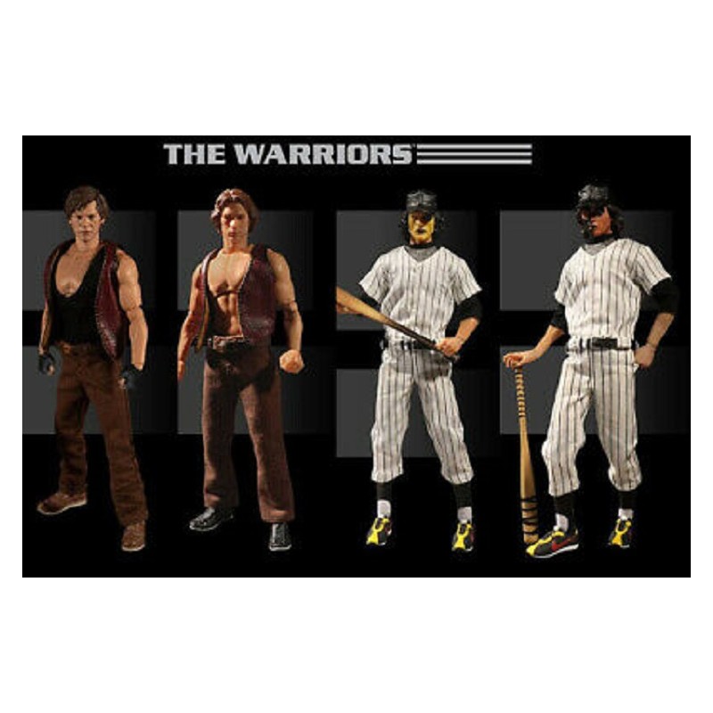 THE WARRIORS BOX SET 4X ONE:12 COLLECTIVE ACTION FIGURE MEZCO TOYS THE WARRIORS BOX SET 4X ONE:12 COLLECTIVE ACTION FIGURE MEZCO TOYS