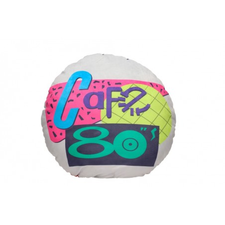 BACK TO THE FUTURE 80'S CAFE ROUND CUSHION PILLOW CUSCINO