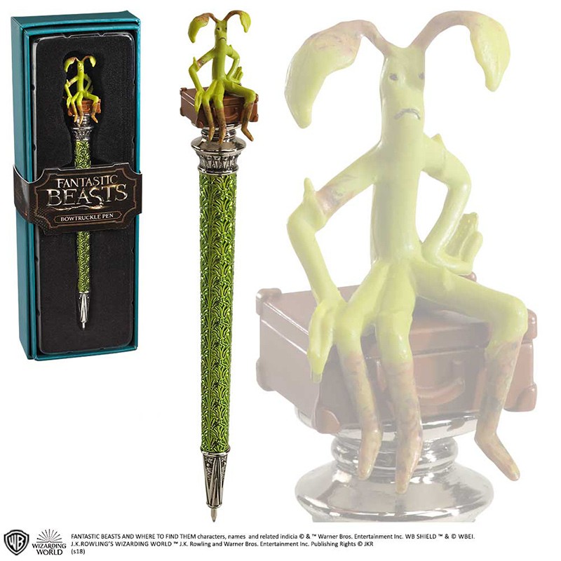 NOBLE COLLECTIONS HARRY POTTER FANTASTIC BEASTS BOWTRUCKLE PEN