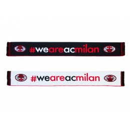 SCIARPA SCARF AC MILAN POLIESTERE UFFICIALE WE ARE MILAN