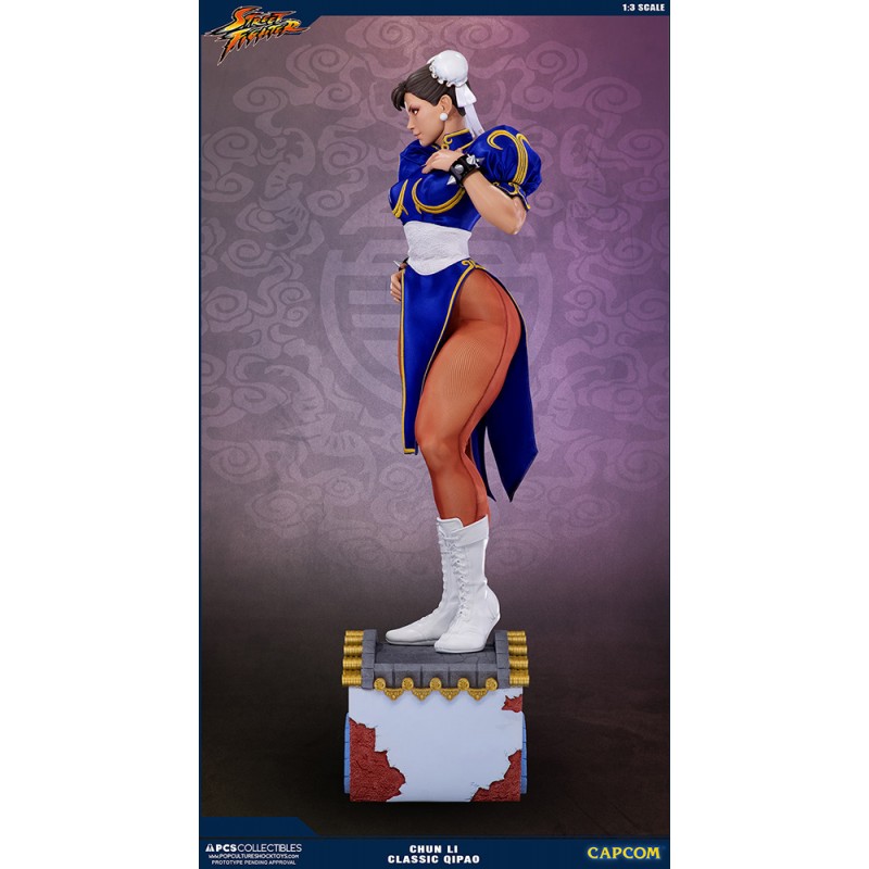 POP CULTURE SHOCK COLLECTIBLES STREET FIGHTER CHUN-LI CLASSIC QIPAO...