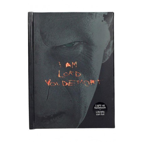 HARRY POTTER LORD VOLDEMORT NOTEBOOK DIARIO CON LUCE