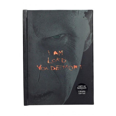 HARRY POTTER LORD VOLDEMORT NOTEBOOK DIARIO WITH LIGHT