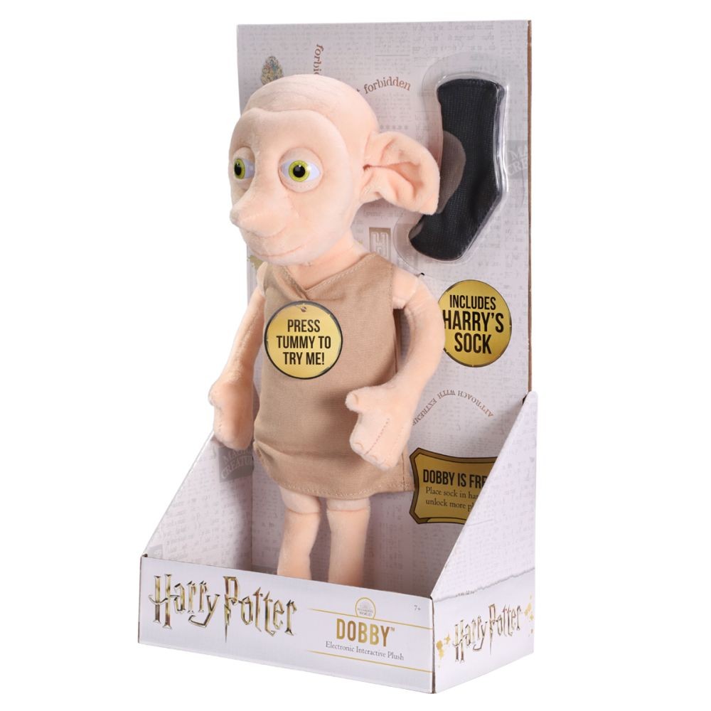 NOBLE COLLECTIONS HARRY POTTER INTERACTIVE DOBBY PUPAZZO PELUCHE PL