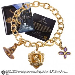 NOBLE COLLECTIONS HARRY POTTER HUFFLEPUFF CHARM BRACELET