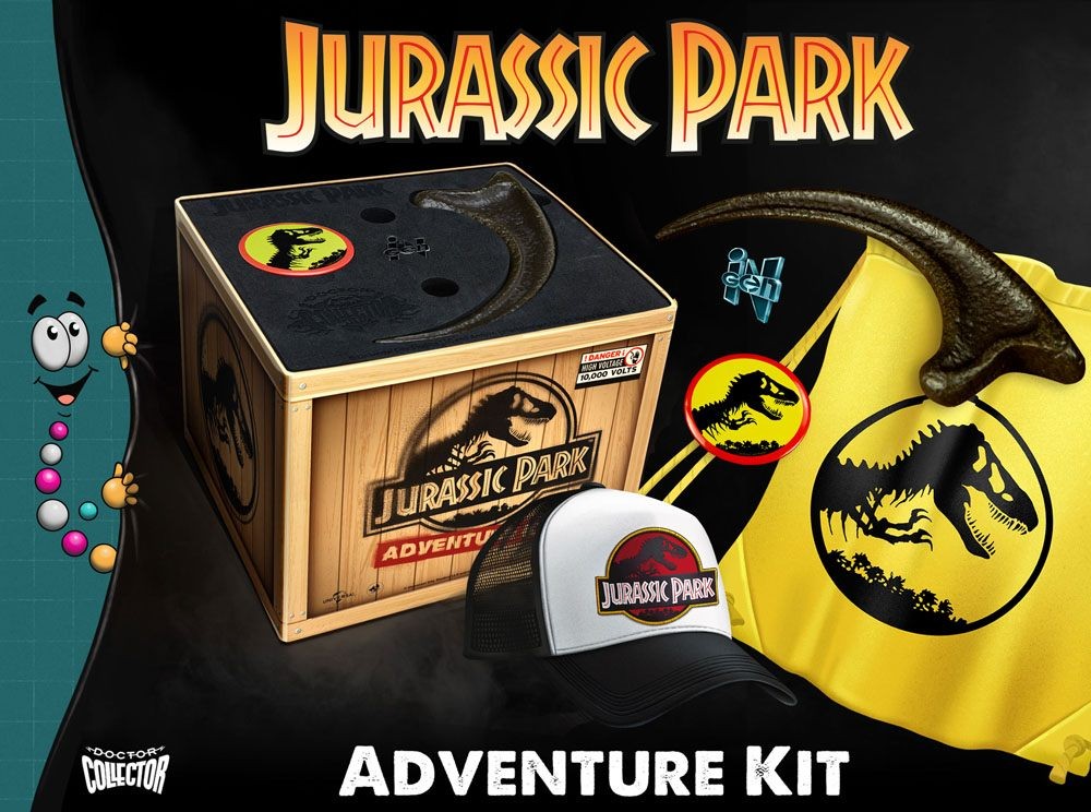 DOCTOR COLLECTOR JURASSIC PARK ADVENTURE KIT SET DA COLLEZIONE