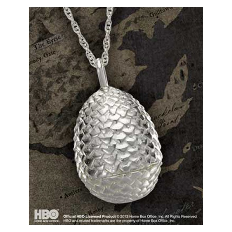 GAME OF THRONES DRAGON EGG PENDANT CIONDOLO IN ARGENTO NOBLE COLLECTIONS