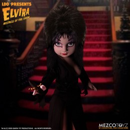 LIVING DEAD DOLLS LDD ELVIRA ACTION FIGURE MEZCO TOYS