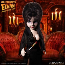 LIVING DEAD DOLLS LDD ELVIRA ACTION FIGURE MEZCO TOYS