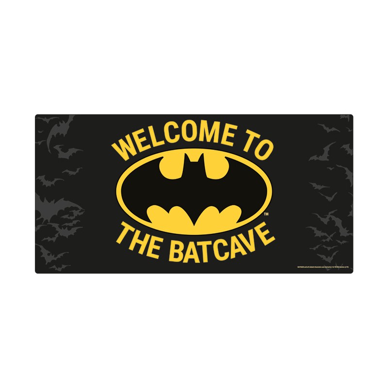 BATMAN WELCOME TO THE BATCAVE METAL SIGN TARGA PYRAMID INTERNATIONAL