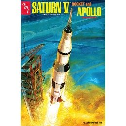 AMT SATURN V ROCKET AND APOLLO SPACECRAFT MODEL KIT 1/200 FIGURE 45CM