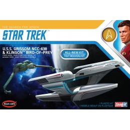 POLAR LIGHTS STAR TREK U.S.S. GRISSOM NCC-638 AND KLINGON BIRD OF PREY 1/1000 MODEL KIT
