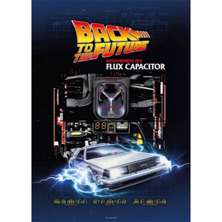 BACK TO THE FUTURE FLUX CAPACITOR 1000 PIECES PEZZI JIGSAW PUZZLE 48x68cm