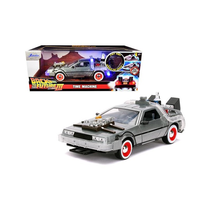 BACK TO THE FUTURE PART III DELOREAN DIE CAST 1/24 MODEL JADA TOYS