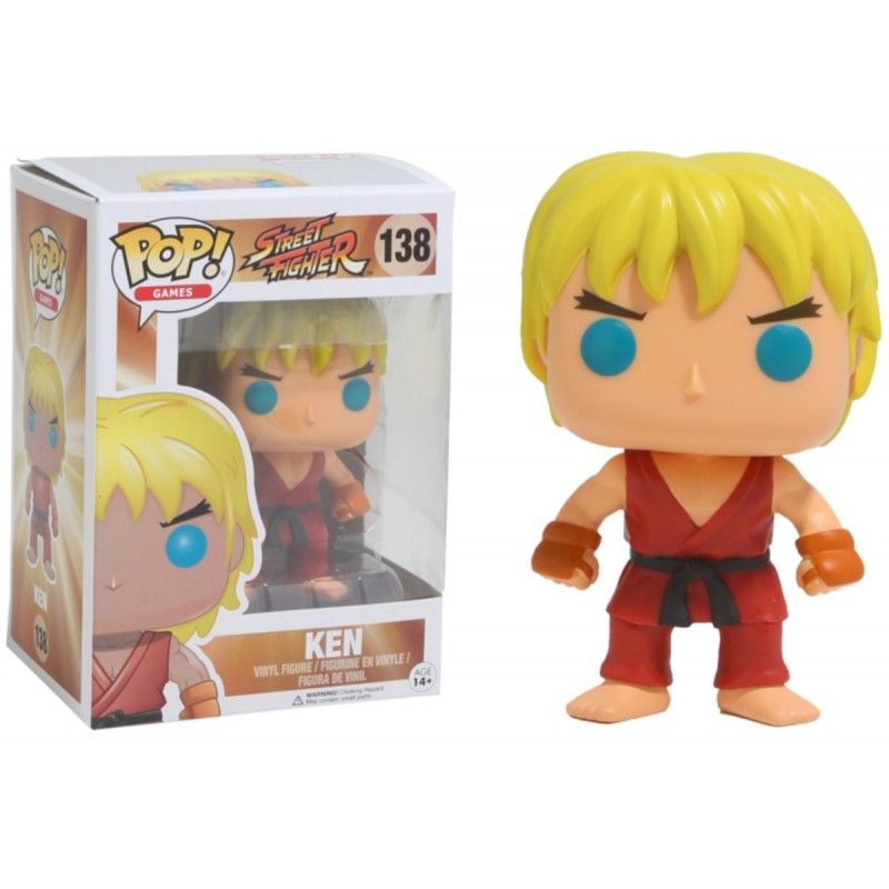 FUNKO POP! STREET FIGHTER - KEN BOBBLE HEAD KNOCKER FIGURE FUNKO FUNKO POP! STREET FIGHTER - KEN BOBBLE HEAD KNOCKER FIGURE FUNKO