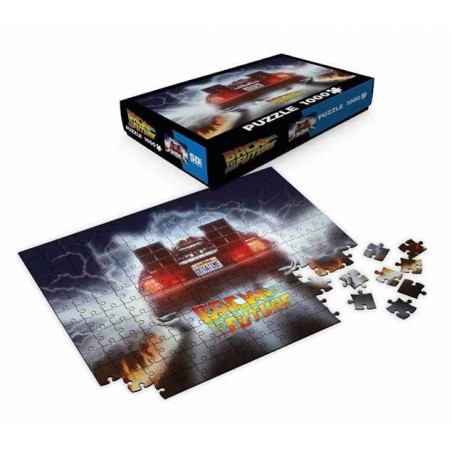BACK TO THE FUTURE DELOREAN OUT A TIME 1000 PIECES PEZZI JIGSAW PUZZLE 48x68cm
