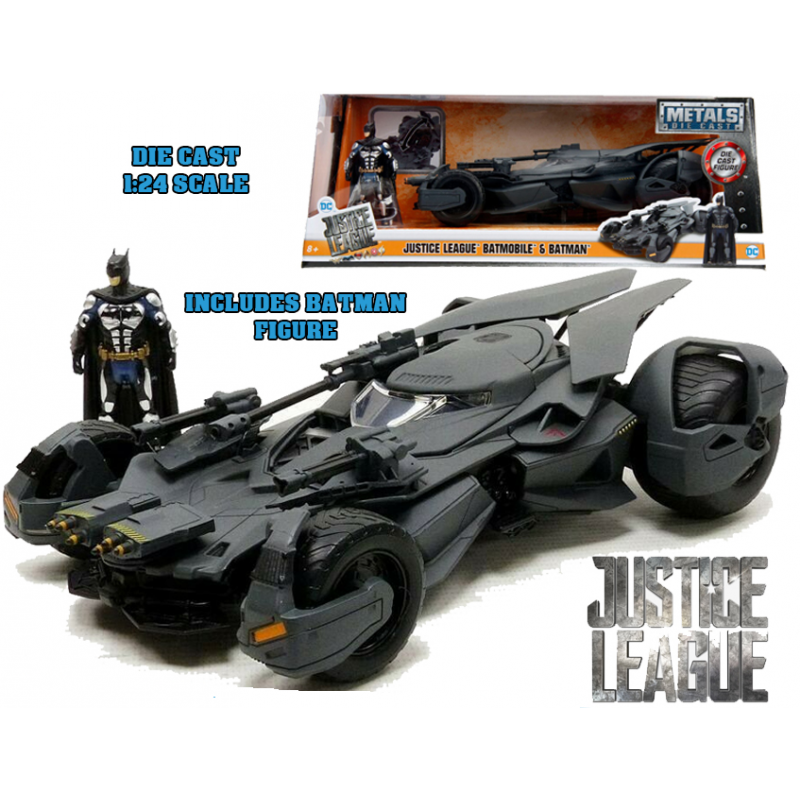 JADA TOYS BATMAN JUSTICE LEAGUE BATMOBILE DIE CAST 1/24 MODEL